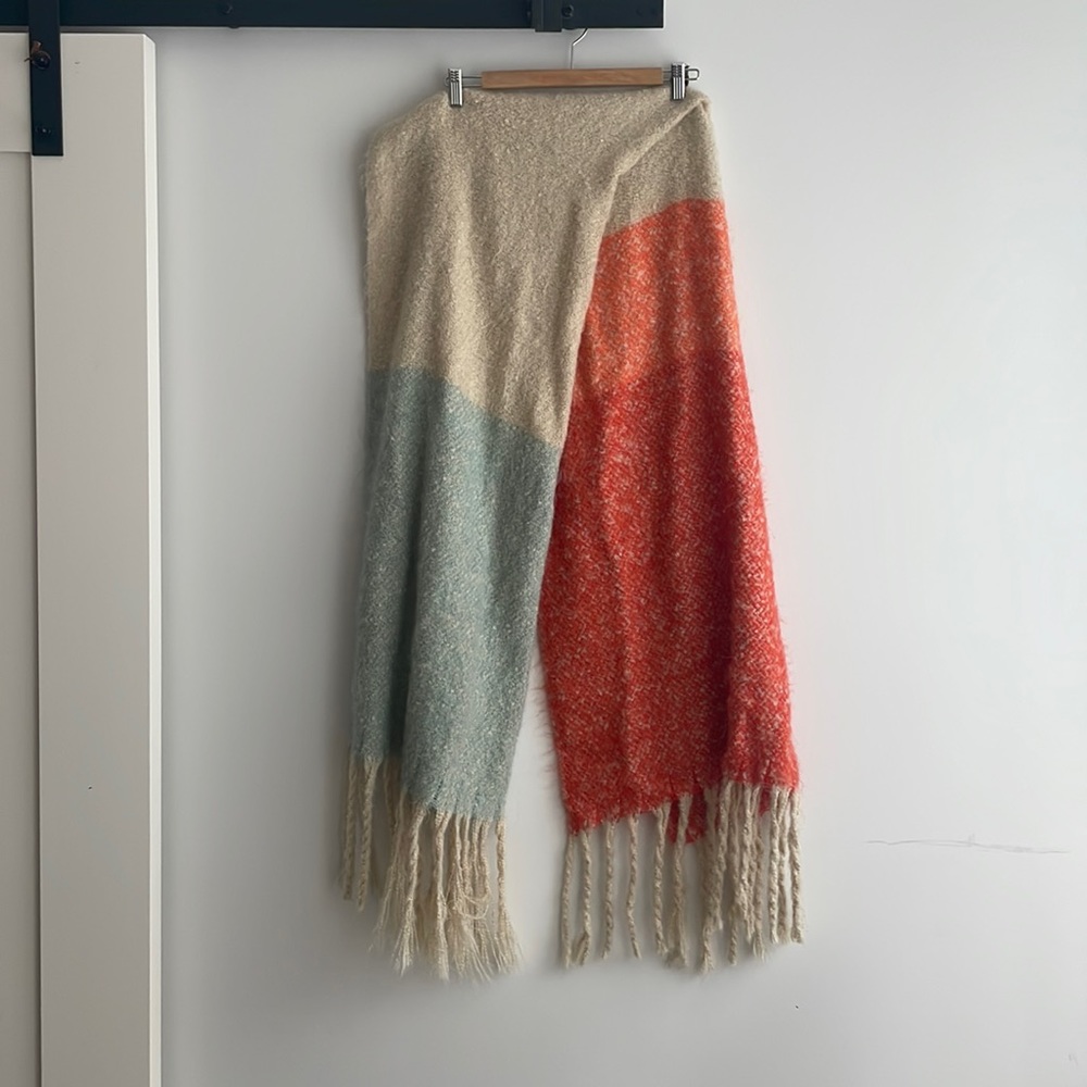 Colour Block Blanket Scarf